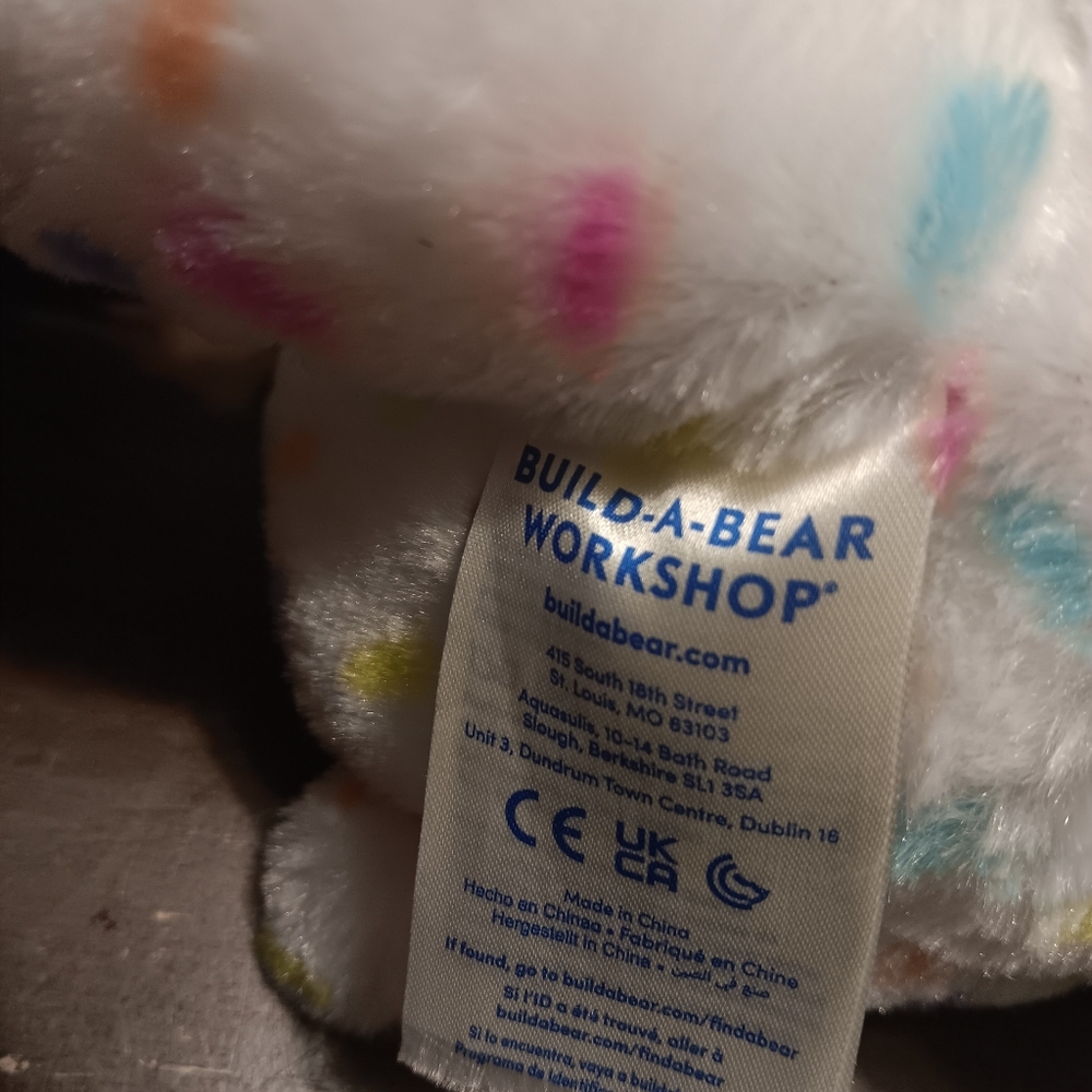 Build-A-Bear Colorful Polka Dot Plush
